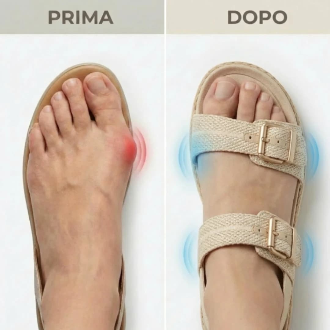 Dita libere e alluce allineato, sollievo per alluce valgo