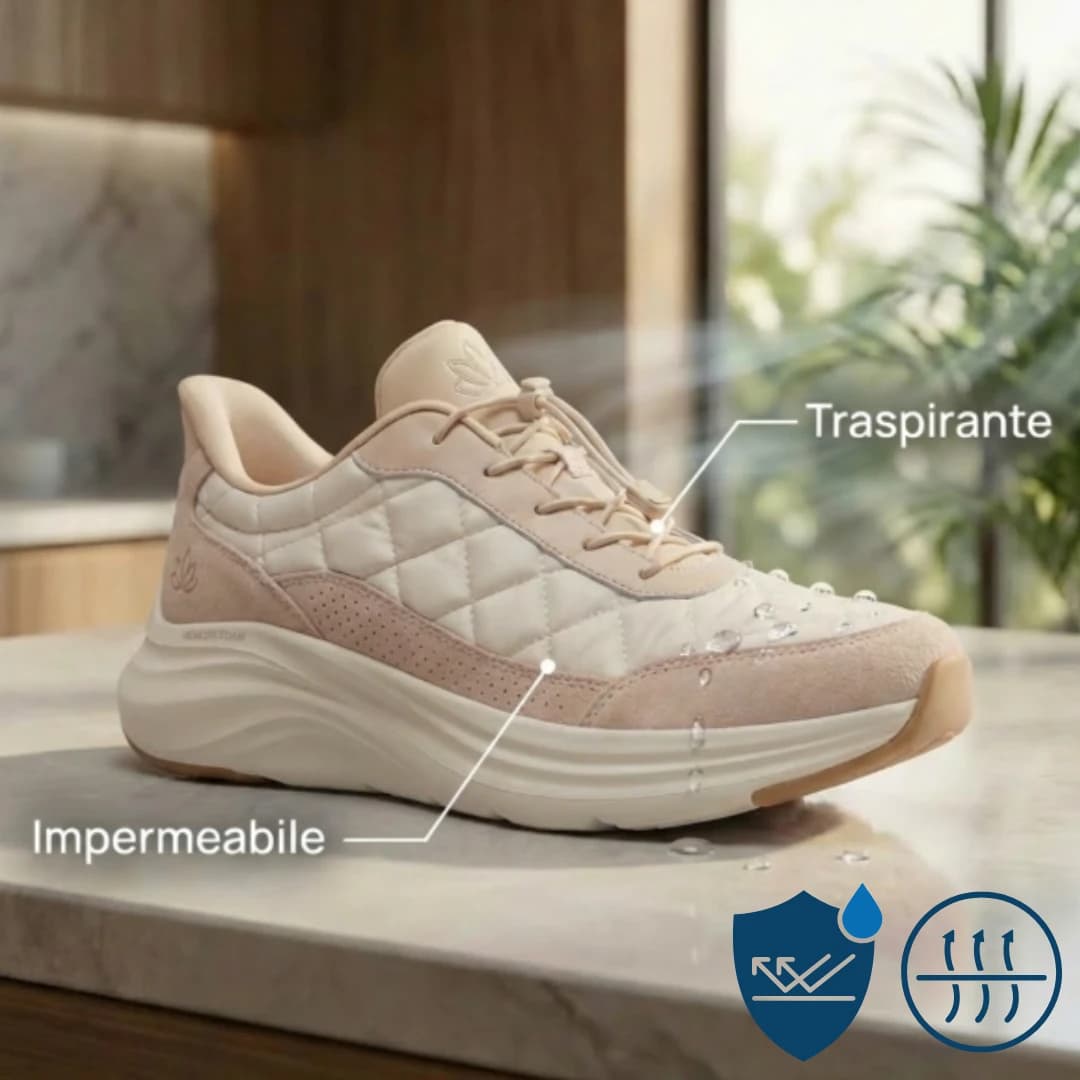 Traspirante e impermeabile: piede fresco e asciutto